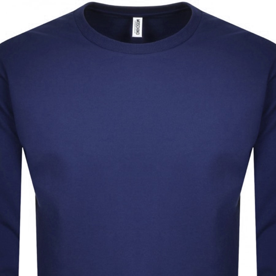 Alternative Image for ProductMoschino Tape Logo Sweatshirt Navy2